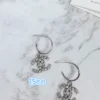 全館特價!!銀色小LOGO耳圈