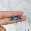 全館特價!!13mm銀色 滿版藍鑽