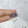 全館特價!!13mm銀色 滿版藍鑽