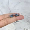 全館特價!!13mm銀色 滿版藍鑽