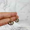 全館特價!!DIOR金色 耳針款