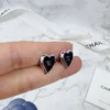 全館特價!!15mm黑銀小愛心