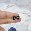 全館特價!!12mm黑色小愛心
